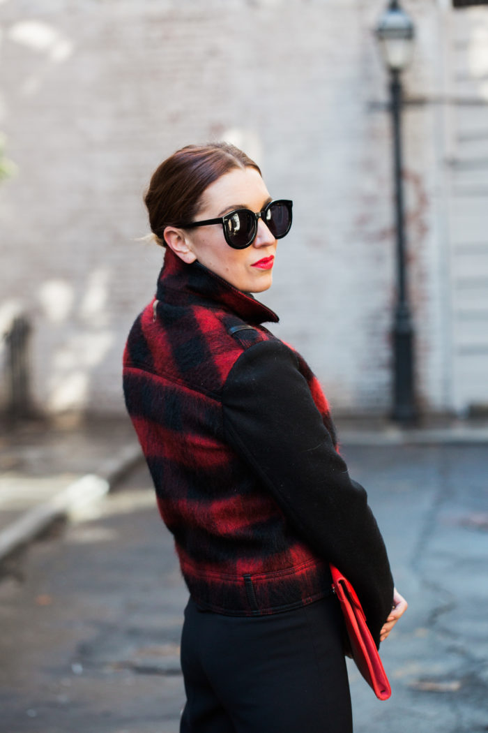 Christine-Cameron-Patchin-Place-West-Village-Cropped-Trousers-Plaid -Leather-Jacket-My-Style-Pill3